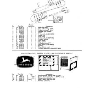 John Deere 622 Attachments (BULLDOZER BLADE) Parts Catalog Manual - PC697 - Image 3