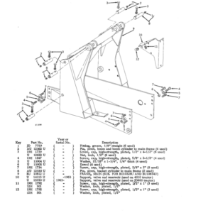 John Deere 740 Attachments (Loader 740 and 4010 Wheel Tractor YR 1961 – 1963) Parts Catalog Manual - Image 3