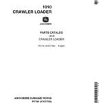 John Deere 1010 Crawlers (Loader Attachement Only) Parts Catalog Manual - PC704 - Image 1