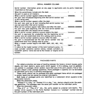 John Deere 4010 Backhoes Parts Catalog Manual - PC737 - Image 3