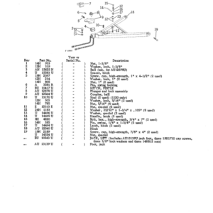 John Deere 1100, 1120 Attachments (SN John Deere Industrial Trailer (YR 1962 – ) Parts Catalog Manual - PC797 - Image 3