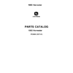 John Deere 1063 Harvester Parts Catalog Manual - PC9090 - Image 1