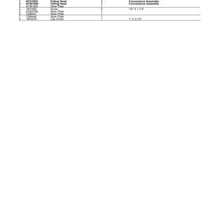 John Deere FS20 Stt Disc Saw Felling Heads Parts Catalog Manual - PC9126 - Image 4