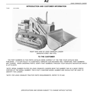 John Deere 450 Attachments ( 7710 and 7711 blade boom, and drott 1-in1) Parts Catalog Manual - PC927 - Image 1