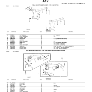 John Deere 3100, 3110 Attachments (John Deere Hydraulic Ripper YR 1965 –) Parts Catalog Manual - PC931 - Image 2