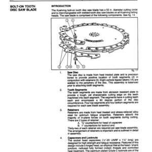 Koehring 20 Inch, 22 Inch (Tanguay Machine) Felling Heads Parts Catalog Manual - Image 4