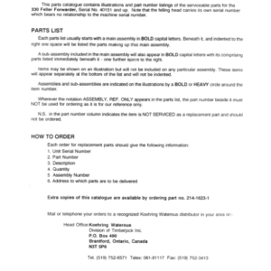 John Deere 330FF Forwarders (SN 40151-) Parts Catalog Manual - WC21416231 - Image 4