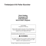 Timberjack 618 Tracked Feller Bunchers (SN 52701–52814) Parts Catalog Manual - WC21416261 - Image 1