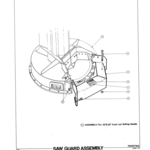 Koehring 20 Inch Front Cut Felling Heads (SN 62001–) Parts Catalog Manual - WC2141678 - Image 3