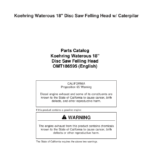 Koehring 18 Inch (Caterpillar Machine SN 601004 –) Felling Head Parts Catalog Manual - Image 1