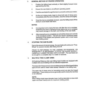 Koehring 22 Inch (CAT 300) Felling Heads (SN 2751-12938) Parts Catalog Manual - WC700711600 - Image 4