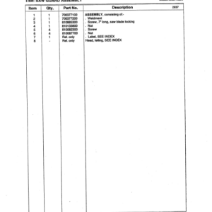 Koehring 16 Inch, 20 Inch  (JD643D) Felling Heads (SN 68004 – & 62271 –) Parts Catalog Manual - Image 3