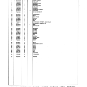 Koehring 746B (Komatsu) Felling Heads (SN 1305-1327 & 0012-0508) Parts Catalog Manual - WC701391000 - Image 4