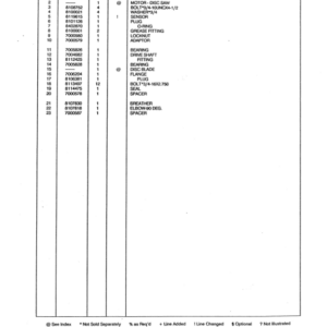 Koehring 18 Inch, 20 Inch (Franklin 5002) Felling Heads (64150 to 970775) Parts Catalog Manual - WC701555100 - Image 4