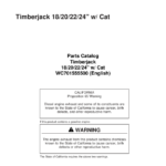 Koehring 18 Inch, 20 Inch, 22 Inch, 24 Inch (Caterpillar) Felling Heads Parts Catalog Manual - Image 1