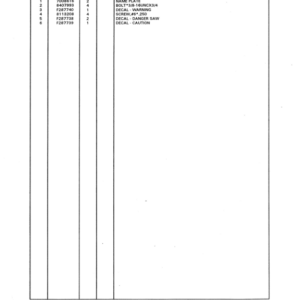 Koehring 18 Inch, 20 Inch, 22 Inch, 24 Inch (Timberjack 618) Felling Heads Parts Catalog Manual - Image 4