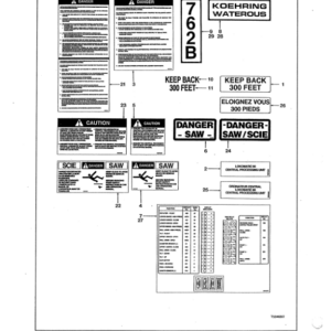 Koehring Waterous 762B Harvesting Heads (SN 762B0331–762B0508) Parts Catalog Manual - Image 3