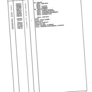Timberjack S566, S566 Felling Heads (SN 980785-10BC1862) Parts Catalog Manual - WCF289860 - Image 3
