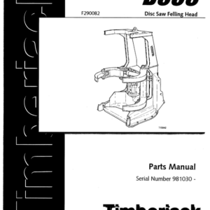 Timberjack D566 Dtt Disc Saw Felling Heads (SN 980770-) Parts Catalog Manual - WCF290082 - Image 4