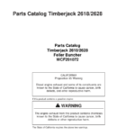 John Deere 2618, 2628 Tracked Feller Bunchers (SN 997416- ) Parts Catalog Manual - WCF291072 - Image 1