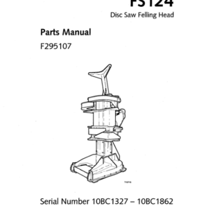 Timberjack  FS124 Stt Disc Saw Felling Heads (SN 10BC1327-10BC1862) Parts Catalog Manual - WCF295107 - Image 3
