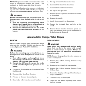 Hyster H440FS, H550FS, H550F, H620F, H620FS, H650F, H700FS, H700F Forklift Truck E008 Series Repair Manual - Image 3