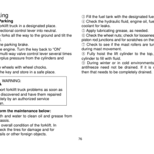 Utilev UT50-70P Forklift A413 Series Repair Manual - Image 5