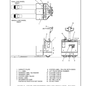 Hyster B40XL, B60XL, W40XL, W60XL Pallet Walkie Rider D135 Series Repair Manual - Image 5