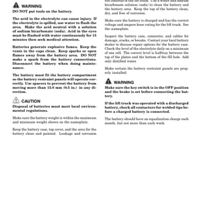 Hyster N25XMDR3, N30XMR3, N40XMR3 Electric Forklift Truck C470 Series Repair Manual - Image 6