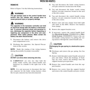 Hyster W20ZR, W30ZR, W40Z Pallet Stackers C453 Series Repair Manual - Image 3