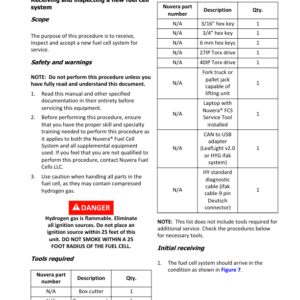 Nuvera N1800V36, N1821V36, N1800V48, N1824V48 Fuel Cell System B2D1 Series Repair Manual - Image 3