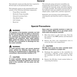 Hyster W45ZHD Pallet Truck A419 Series Repair Manual - Image 5