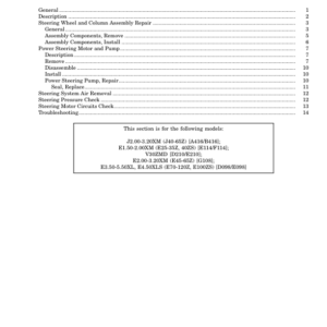 Hyster E25Z, E30Z, E35Z, E40ZS Electric Forklift Truck E114 Series Repair Manual (USA) - Image 6