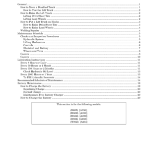 Hyster B80Z Pallet Truck A233 Series Repair Manual - Image 4