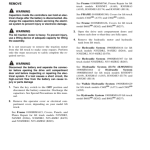 Hyster C60ZHD, C80ZHD Pallet Trucks A282 Series Repair Manual - Image 3