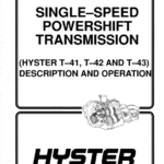 Hyster H40XL, H50XL, H60XL Forklift Truck A177 Series Service Repair Manual (USA) - Image 1