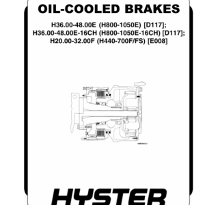 Hyster H440FS, H550FS, H550F, H620F, H620FS, H650F, H700FS, H700F Forklift Truck E008 Series Repair Manual - Image 1