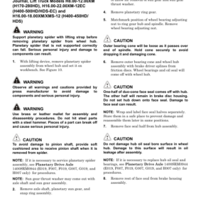 Hyster H450HD-EC, H500HD-EC Forklift Trucks D214 Series Repair Manual - Image 2