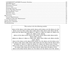 Hyster HR45-27, HR45-31, HR45-36, HR45-40, HR45-41S, HR45-41L, HR45-41LS Reach Truck B222 Series Repair Manual - Image 6