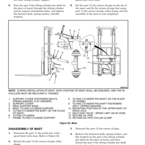 Hyster J1.5UT, J2.0UT, J2.5UT, J3.0UT Forklift Repair A3C4 Series Manual - Image 3