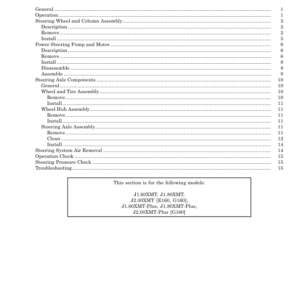 Hyster J1.60XMT, J1.80XMT, J2.00XMT Electric Forklift Truck G160 Series Repair Manual (EU) - Image 3