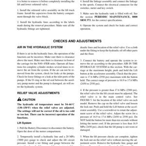 Hyster N40EA, N45EA, N50EA, N40ER, N45ER Electric Forklift Truck C138 Series Repair Manual - Image 5