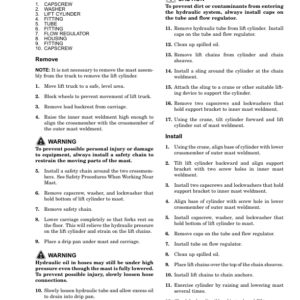 Hyster N40FR, N45FR, N50FA Electric Reach Truck D138 Series Repair Manual - Image 6