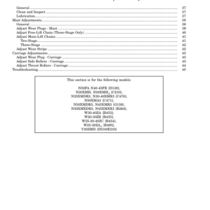 Hyster N40FR, N45FR, N50FA Electric Reach Truck D138 Series Repair Manual - Image 4