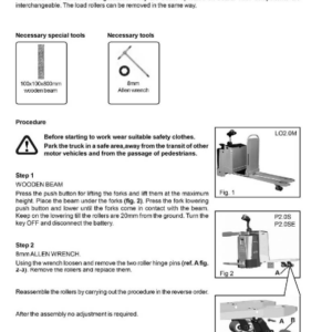 Hyster P2.0S Pallet Truck C439 Series Repair Manual - Image 3