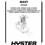 Hyster R30XMA3 Electric Reach Truck A185 Series Repair Manual - Image 1