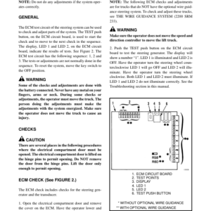 Hyster R40EH Electric Reach Truck C176 Series Repair Manual - Image 3