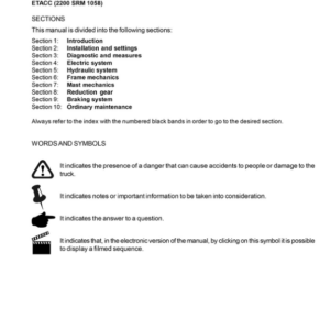 Hyster S1.0C, S1.2C, S1.5C Electric Counterbalanced Stacker B447 Series Repair Manual - Image 5