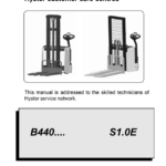 Hyster S1.0E Electric Pedestrian Stacker B440 Series Repair Manual - Image 1