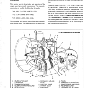 Hyster S25XL, S30XL, S35XL Diesel & LPG Forklift Truck B010 Series Repair Manual (USA) - Image 4